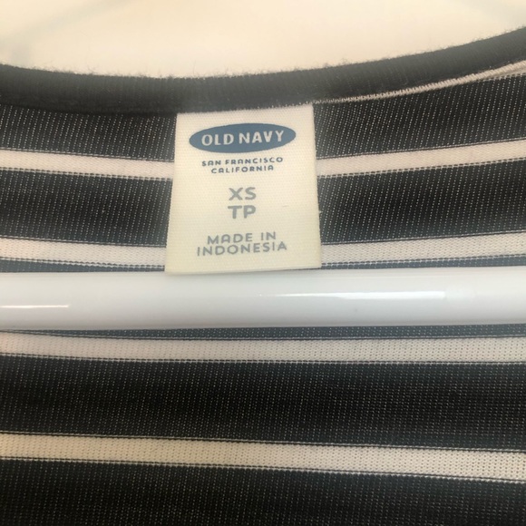 Old Navy Black and White Striped T-Shirt Dress Size XS - Picture 3 of 3